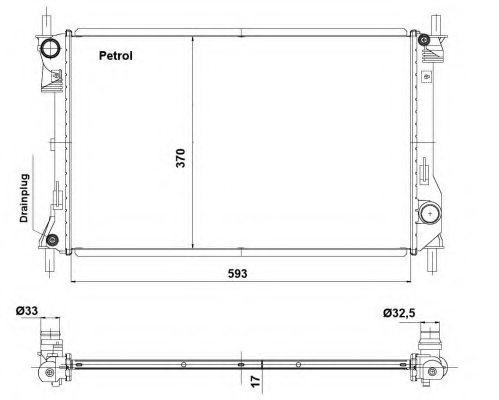 NRF 56041 Radiator, engine cooling